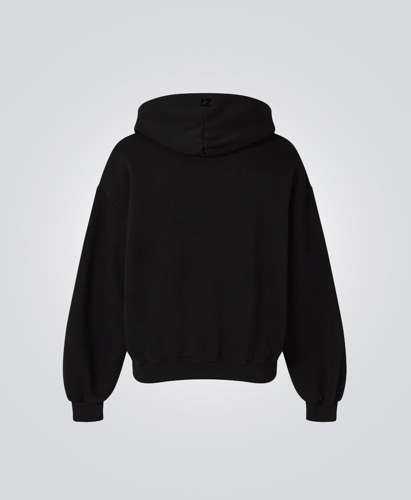 ARCH LOGO HOODIE BLACK